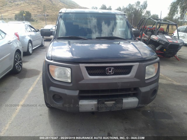 5J6YH18583L011746 - 2003 HONDA ELEMENT EX BLACK photo 6