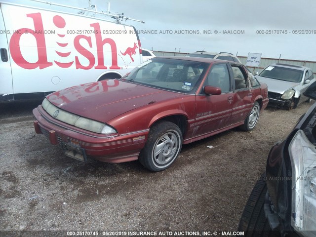 1G2WJ52M4SF211792 - 1995 PONTIAC GRAND PRIX SE წითელი ფოტო 2