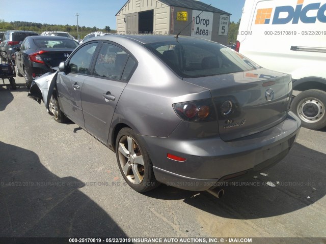 JM1BK323451218570 - 2005 MAZDA 3 S SILVER photo 3