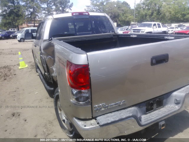 5TFBT54157X007835 - 2007 TOYOTA TUNDRA DOUBLE CAB SR5 TAN photo 3