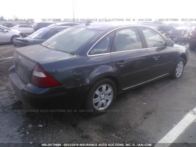1FAHP27127G158601 - 2007 FORD FIVE HUNDRED SEL GRAY photo 4