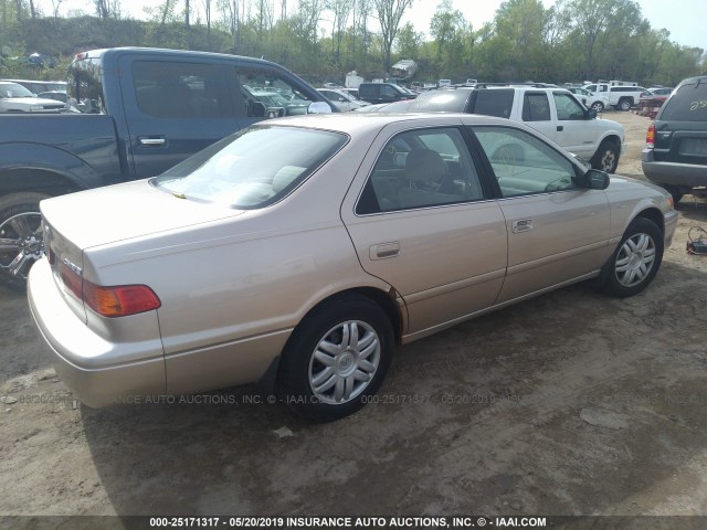 4T1BG22K81U823067 - 2001 TOYOTA CAMRY CE/LE/XLE TAN photo 4