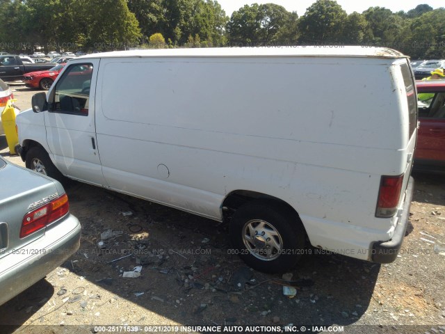 1FTEE1426VHB69988 - 1997 FORD ECONOLINE E150 VAN WHITE photo 3