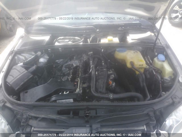 WAUAF78E68A034751 - 2008 AUDI A4 2.0T SILVER photo 10