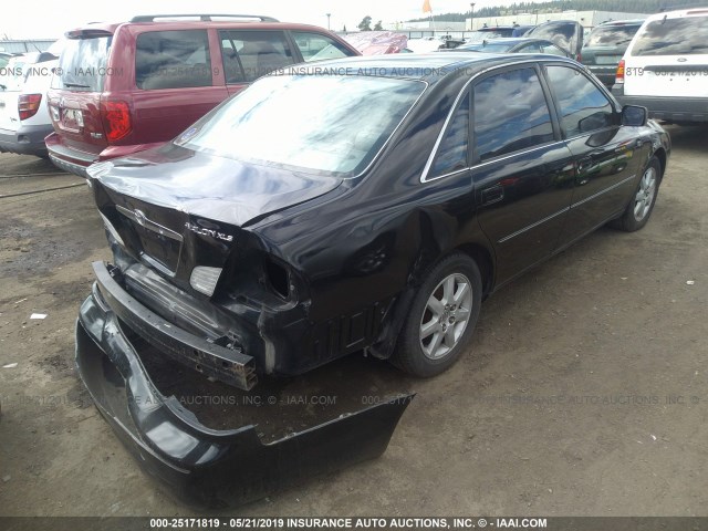 4T1BF28B82U231759 - 2002 TOYOTA AVALON XL/XLS BLACK photo 4