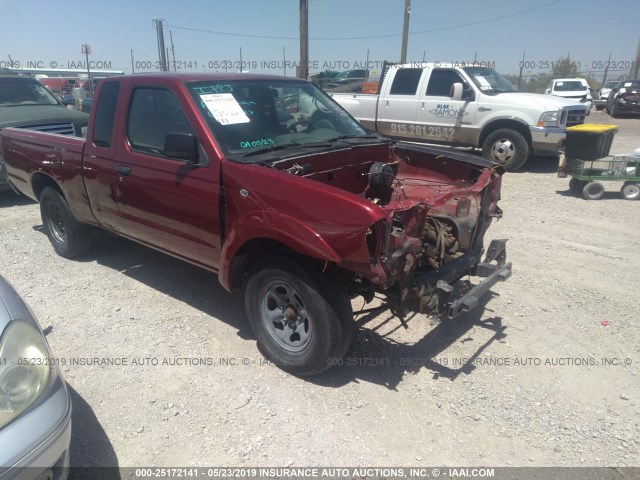 1N6DD26T33C406020 - 2003 NISSAN FRONTIER KING CAB XE BURGUNDY photo 1