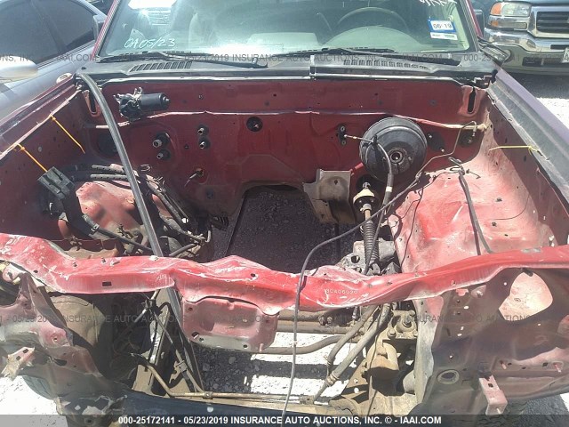 1N6DD26T33C406020 - 2003 NISSAN FRONTIER KING CAB XE BURGUNDY photo 10