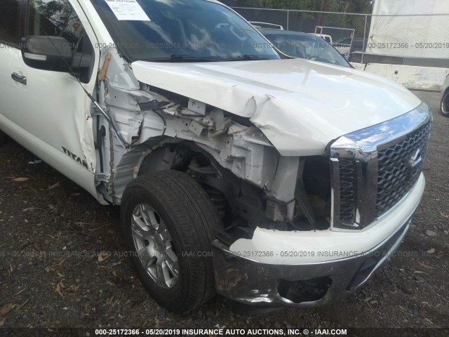 1N6AA1EK2HN549308 - 2017 NISSAN TITAN S WHITE photo 6