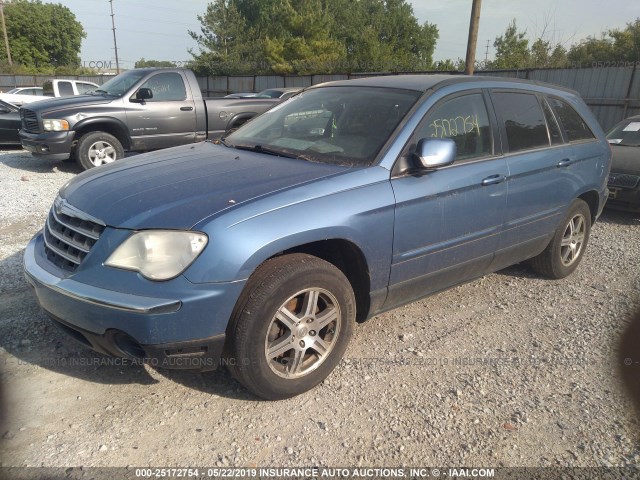 2A8GM68X47R335424 - 2007 CHRYSLER PACIFICA TOURING BLUE photo 2