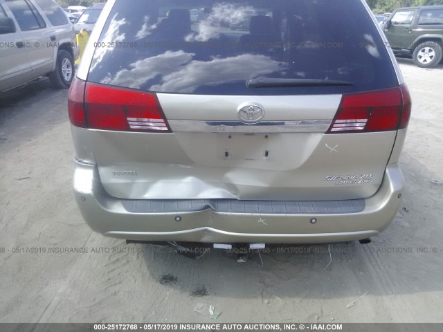 5TDBA22CX4S018162 - 2004 TOYOTA SIENNA XLE/XLE LIMITED TAN photo 6