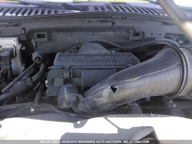 1FMPU15575LA11656 - 2005 FORD EXPEDITION XLT GRAY photo 10