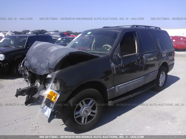 1FMPU15575LA11656 - 2005 FORD EXPEDITION XLT GRAY photo 2