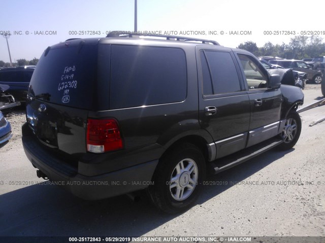 1FMPU15575LA11656 - 2005 FORD EXPEDITION XLT GRAY photo 4