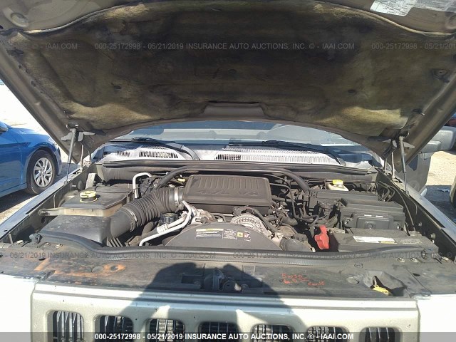 1J8HH48N16C176199 - 2006 JEEP COMMANDER GOLD photo 10