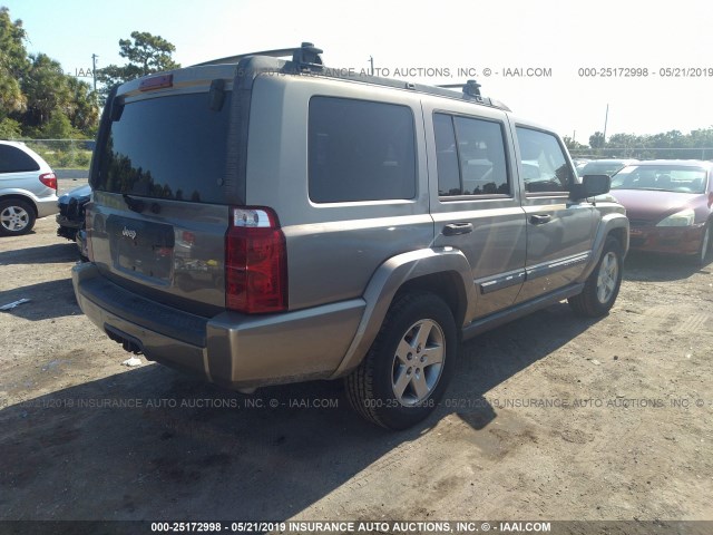 1J8HH48N16C176199 - 2006 JEEP COMMANDER GOLD photo 4