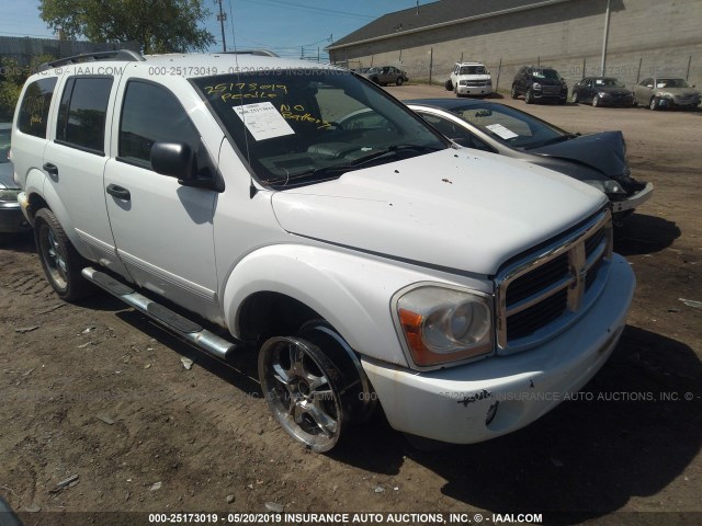 1D4HB48D44F227922 - 2004 DODGE DURANGO SLT WHITE photo 1