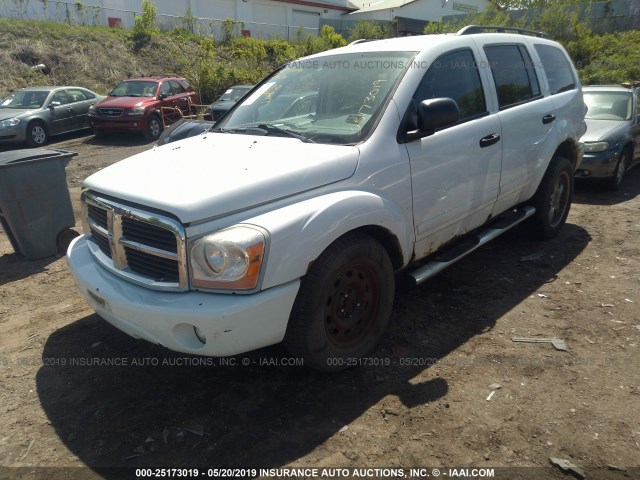 1D4HB48D44F227922 - 2004 DODGE DURANGO SLT WHITE photo 2