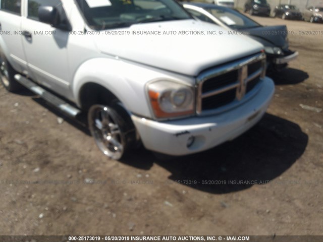 1D4HB48D44F227922 - 2004 DODGE DURANGO SLT WHITE photo 6