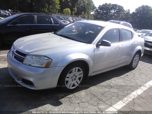 1B3BD4FB9BN608975 - 2011 DODGE AVENGER EXPRESS SILVER photo 2