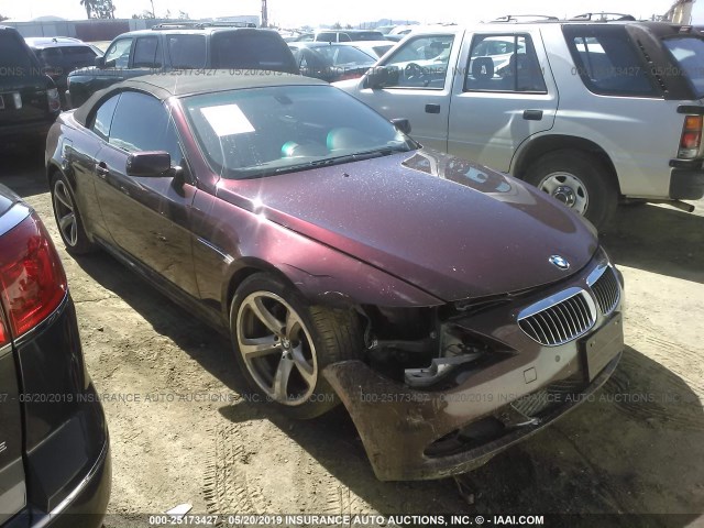 WBAEB53548CX61061 - 2008 BMW 650 I PURPLE photo 1