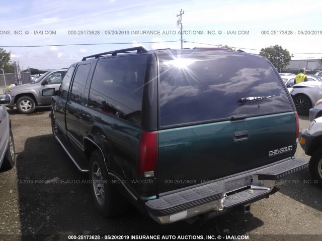 3GNEC16K5SG101701 - 1995 CHEVROLET SUBURBAN C1500 GREEN photo 3