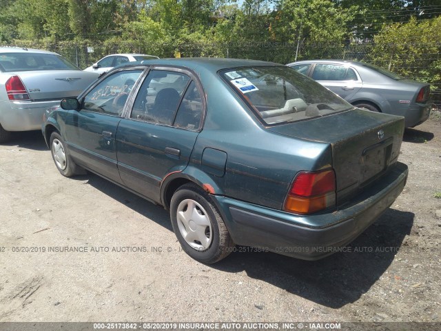 JT2BC52LXT0116842 - 1996 TOYOTA TERCEL DX GREEN photo 3