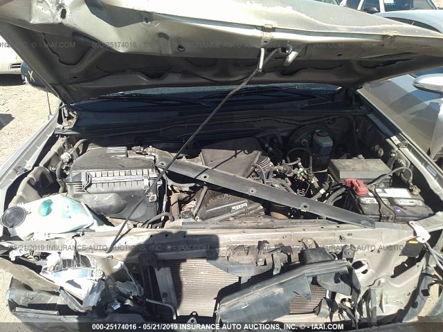 5TETX22N05Z075429 - 2005 TOYOTA TACOMA ACCESS CAB ოქროსფერი ფოტო 10