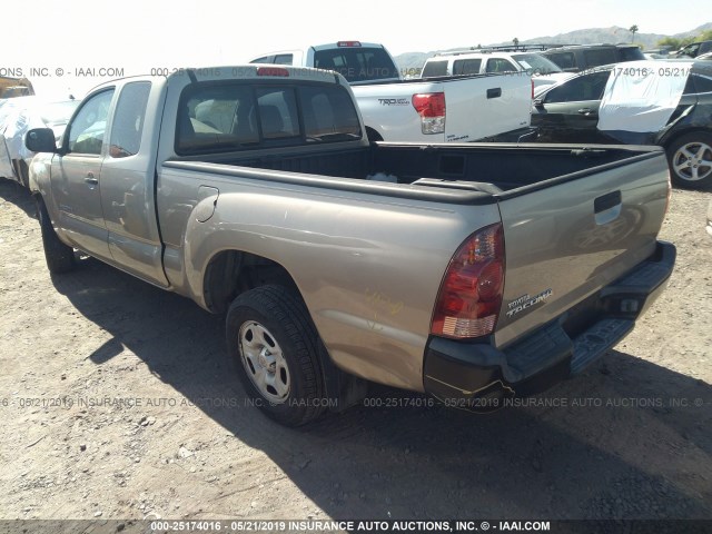 5TETX22N05Z075429 - 2005 TOYOTA TACOMA ACCESS CAB ოქროსფერი ფოტო 3