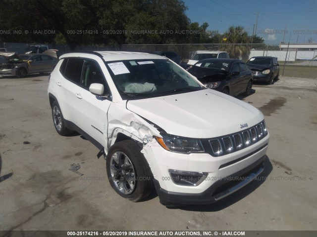 3C4NJCCB4KT676118 - 2019 JEEP COMPASS LIMITED WHITE photo 6