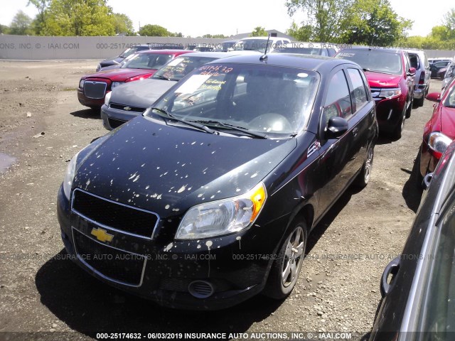 KL1TD6DE5BB185798 - 2011 CHEVROLET AVEO LS/LT BLACK photo 2