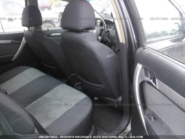 KL1TD6DE5BB185798 - 2011 CHEVROLET AVEO LS/LT BLACK photo 8