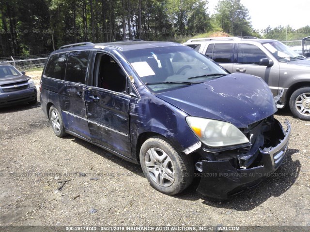 5FNRL38715B038024 - 2005 HONDA ODYSSEY EXL BLUE photo 1