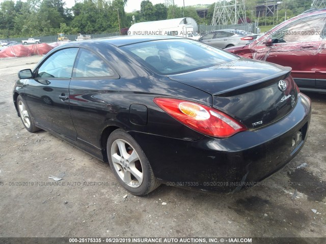 4T1CE38P55U500698 - 2005 TOYOTA CAMRY SOLARA SE/SLE BLACK photo 3