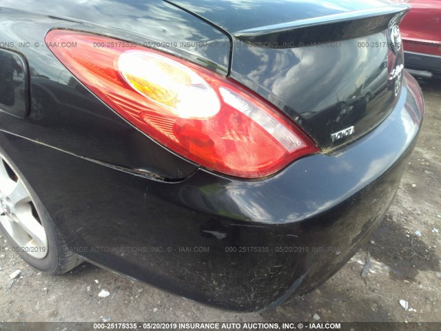 4T1CE38P55U500698 - 2005 TOYOTA CAMRY SOLARA SE/SLE BLACK photo 6