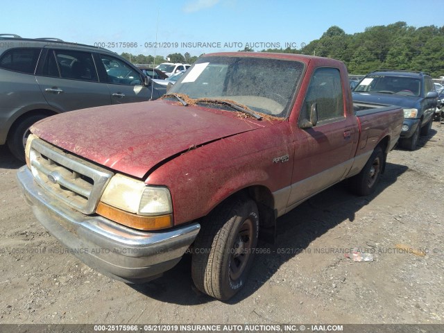 1FTYR10C4WUA75083 - 1998 FORD RANGER RED photo 2