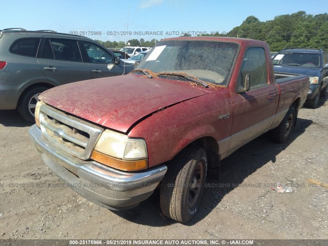 1FTYR10C4WUA75083 - 1998 FORD RANGER RED photo 6