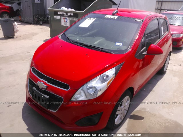 KL8CA6S90FC806977 - 2015 CHEVROLET SPARK LS RED photo 2