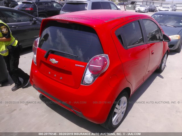 KL8CA6S90FC806977 - 2015 CHEVROLET SPARK LS RED photo 4