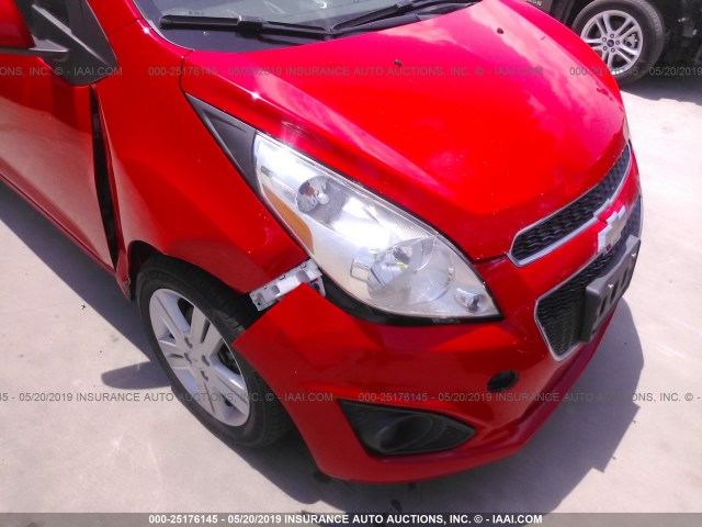 KL8CA6S90FC806977 - 2015 CHEVROLET SPARK LS RED photo 6