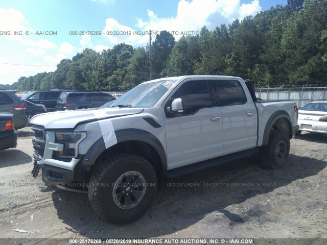 1FTFW1RG9HFA40486 - 2017 FORD F150 RAPTOR GRAY photo 2