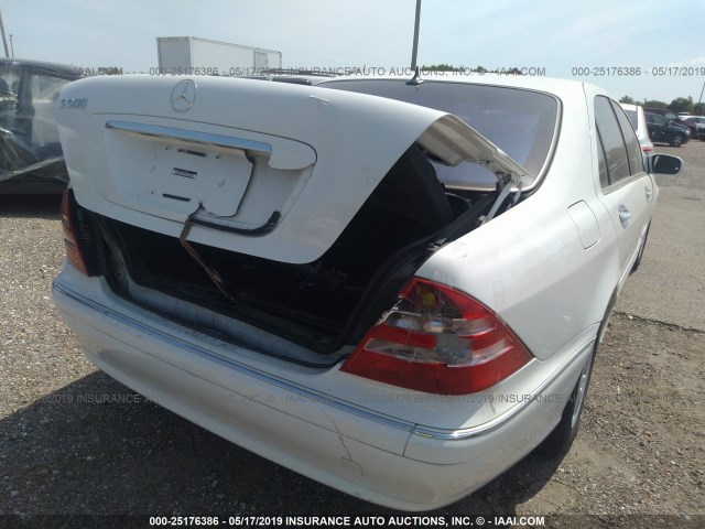 WDBNG75J31A214485 - 2001 MERCEDES-BENZ S 500 WHITE photo 6