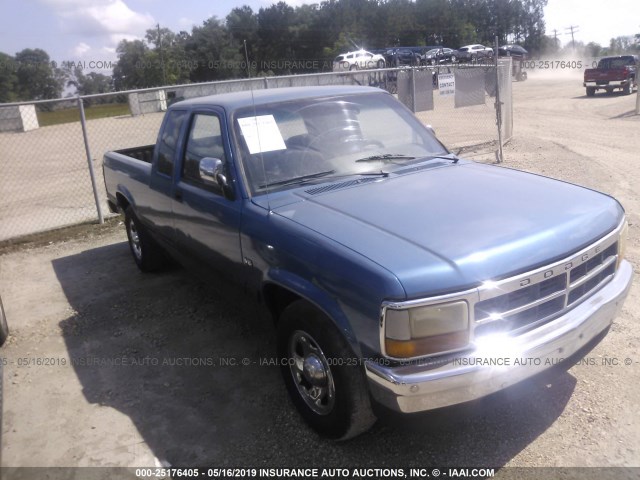 1B7GL23X7SS238655 - 1995 DODGE DAKOTA BLUE photo 1