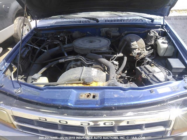 1B7GL23X7SS238655 - 1995 DODGE DAKOTA BLUE photo 10