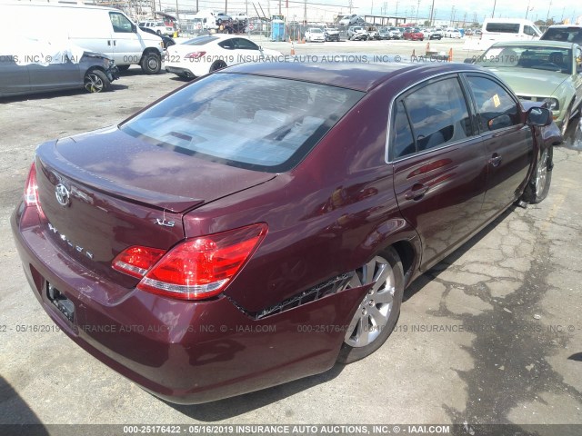 4T1BK36B86U127279 - 2006 TOYOTA AVALON XL/XLS/TOURING/LIMITED MAROON photo 4