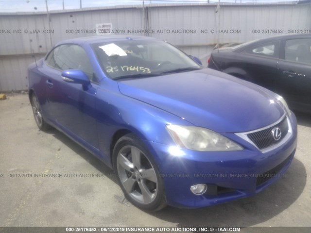 JTHFE2C2XA2500188 - 2010 LEXUS IS 350 BLUE photo 1