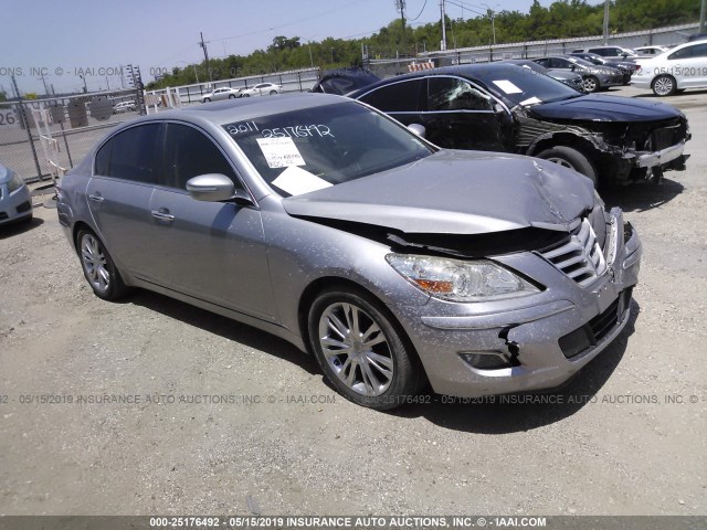 KMHGC4DE1BU115278 - 2011 HYUNDAI GENESIS 3.8L GRAY photo 1