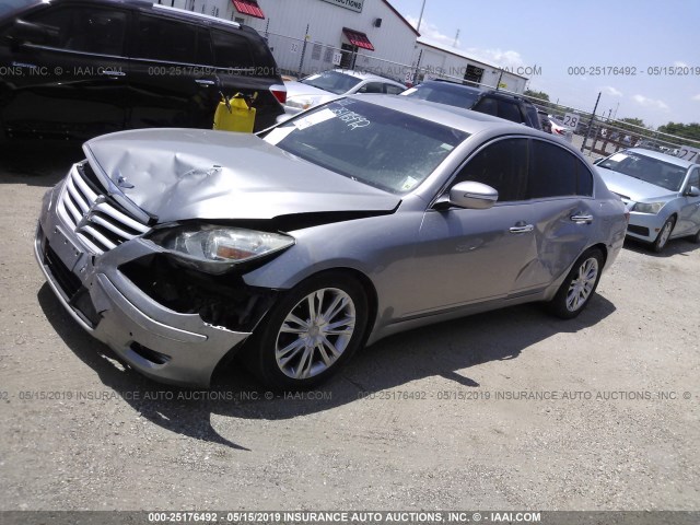 KMHGC4DE1BU115278 - 2011 HYUNDAI GENESIS 3.8L GRAY photo 2