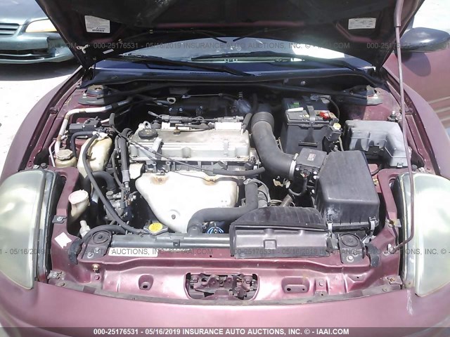 4A3AE45G71E206842 - 2001 MITSUBISHI ECLIPSE SPYDER GS RED photo 10