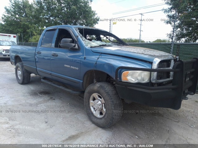 3D7KU28C14G184055 - 2004 DODGE RAM 2500 ST/SLT BLUE photo 1