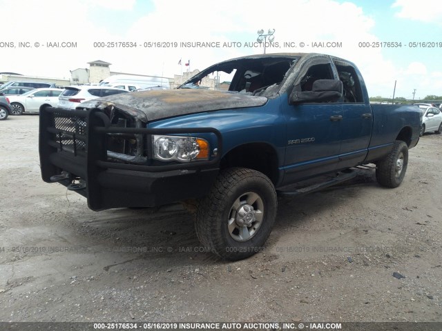 3D7KU28C14G184055 - 2004 DODGE RAM 2500 ST/SLT BLUE photo 2